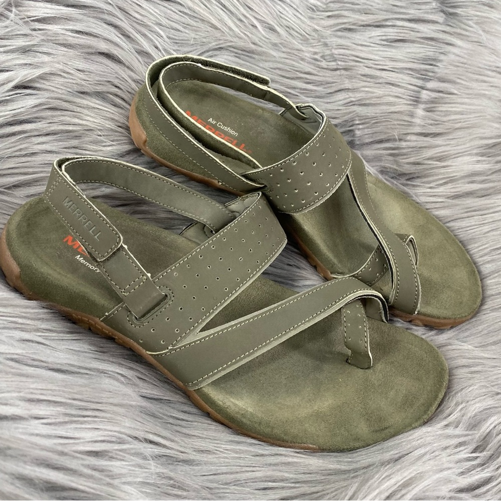 Merrell Terran Air Convert Sport Sandal Dusty Olive Outdoor Shoe Size 7 Hiking